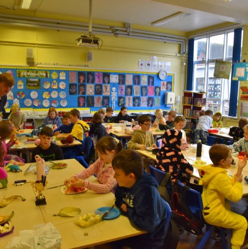 Fruit Skewers for Breakfast