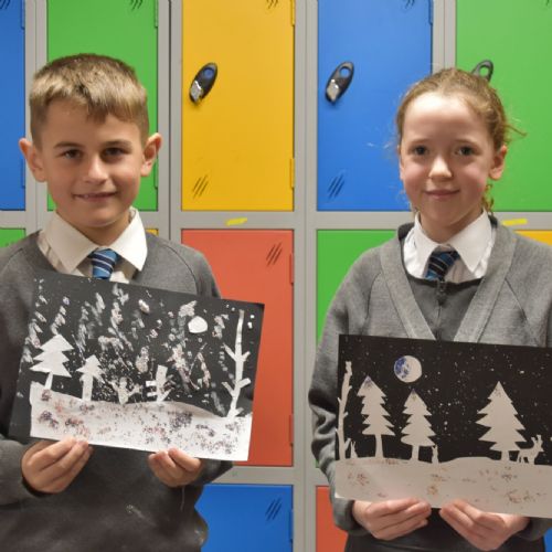 Our Finished Winter Art