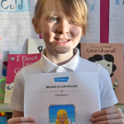 P3 Mathletic Certificates