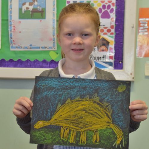 Mrs Collins P2 Class Pastel Dinosaurs